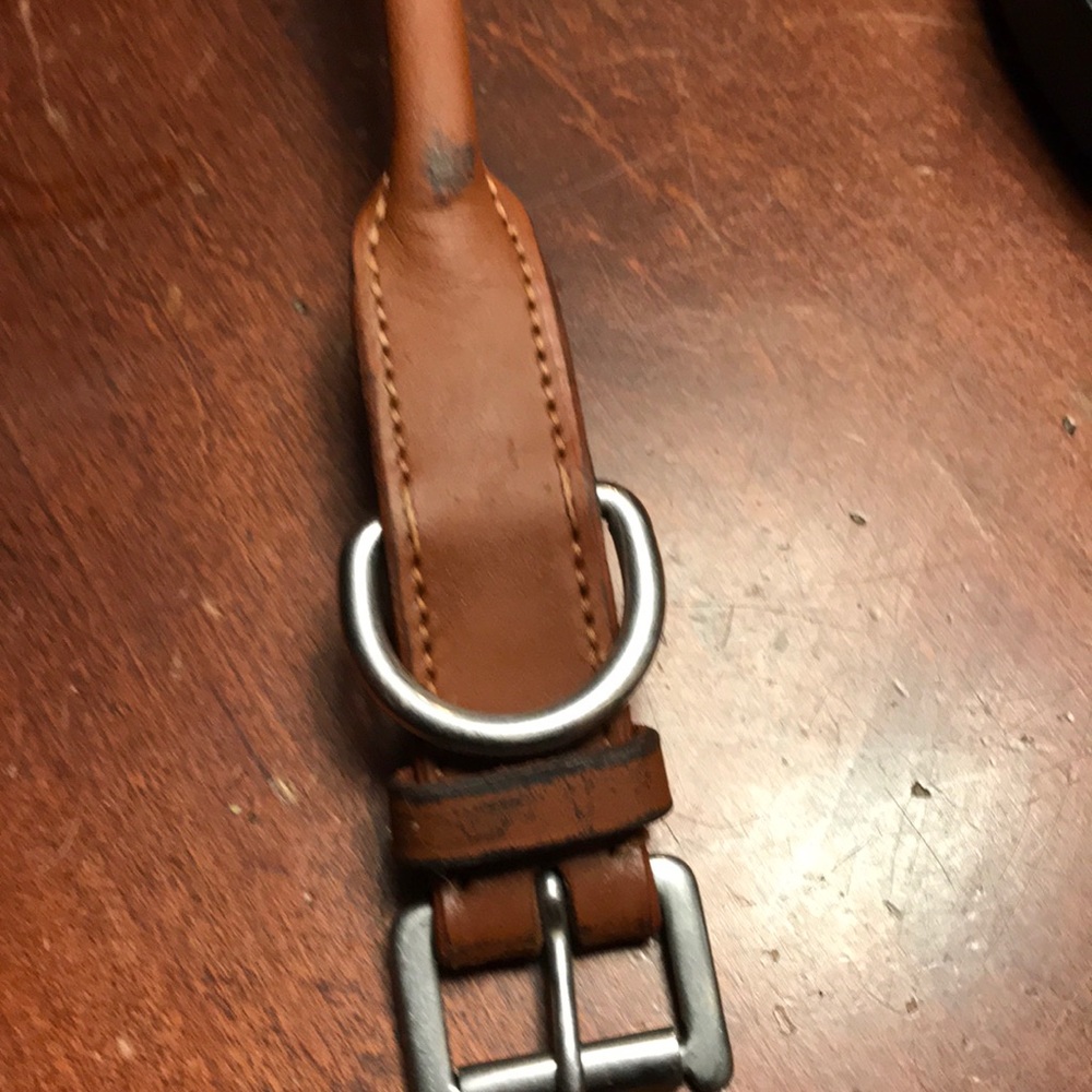 dogs genuine leather collar - Picture 3 of 6